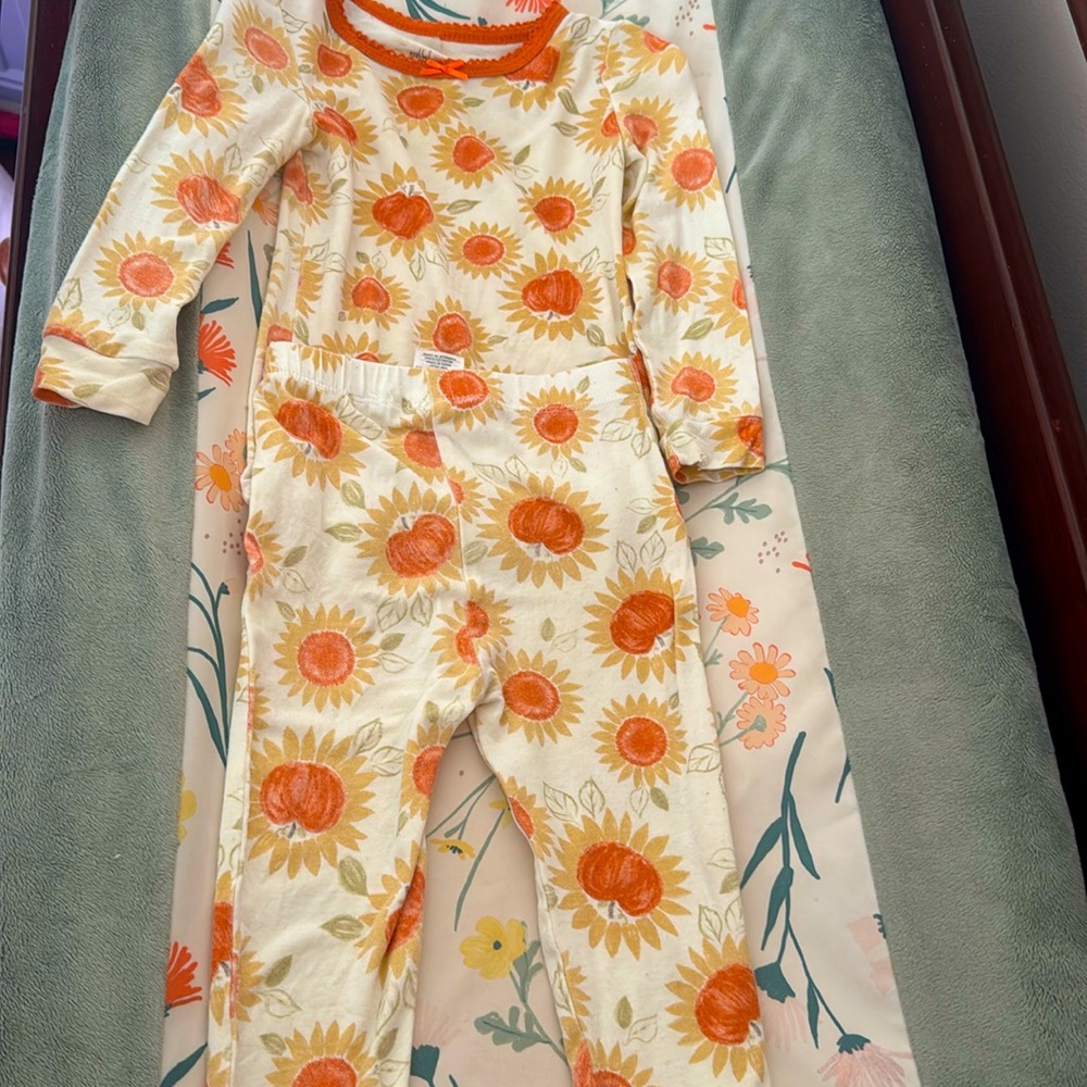 Milkberry Bamboo Sunflower Pumpkin Pjs 🎃
